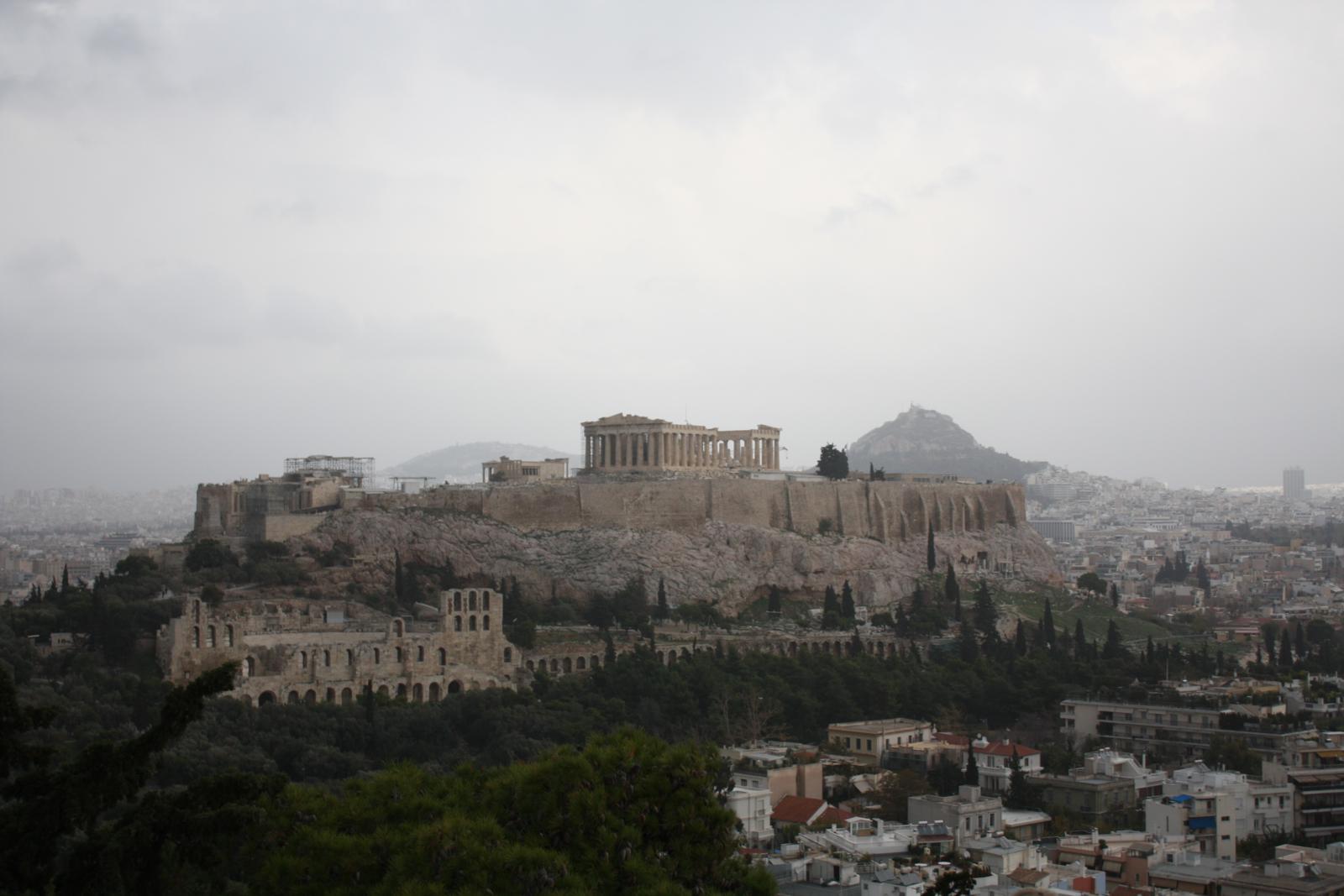 851 - La Akropoli desde la colina Filopapou jue4-12